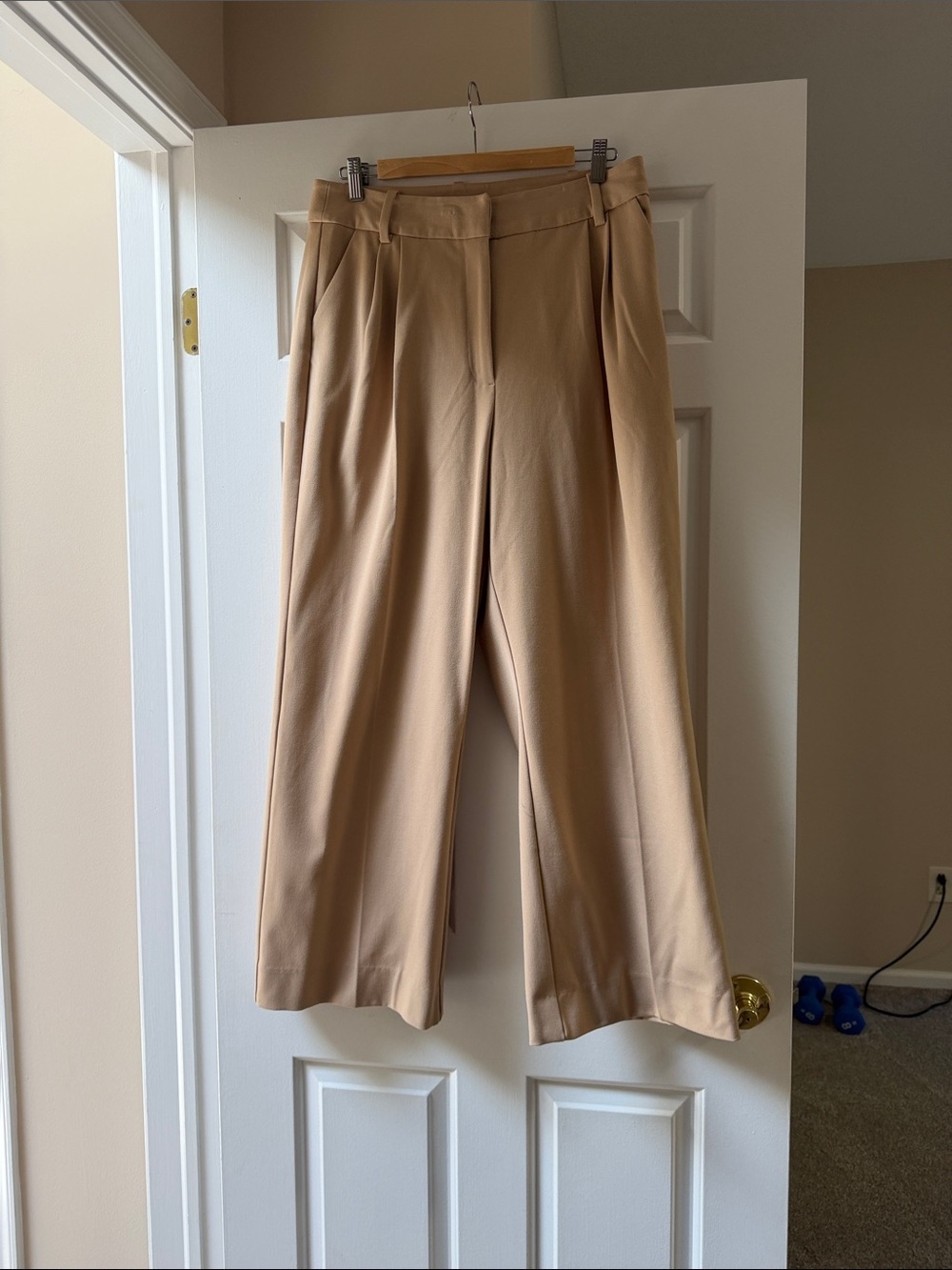 Favorite Daughter Cropped Wide-Leg Pants in Tan